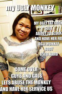 Monkey the asian whore